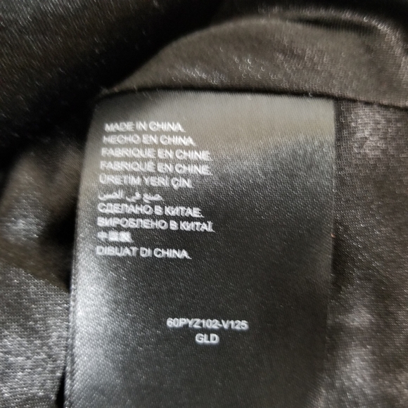 Bebe Gold Sequin Metallic Halter Top S Open Back Strappy Peplum Party Blouse - Picture 12 of 14